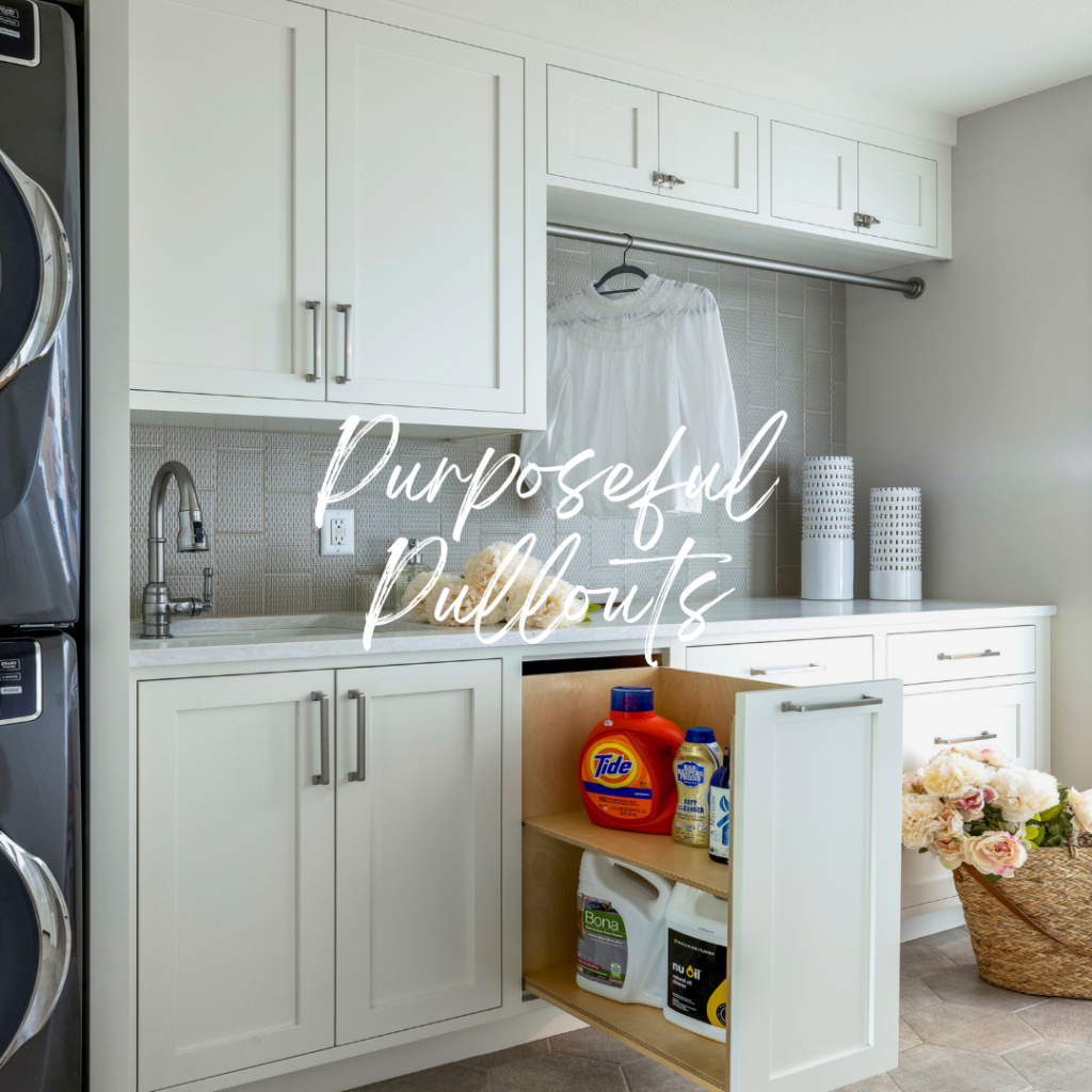 Laundry Room Remodel Tips - Pull Out Storage