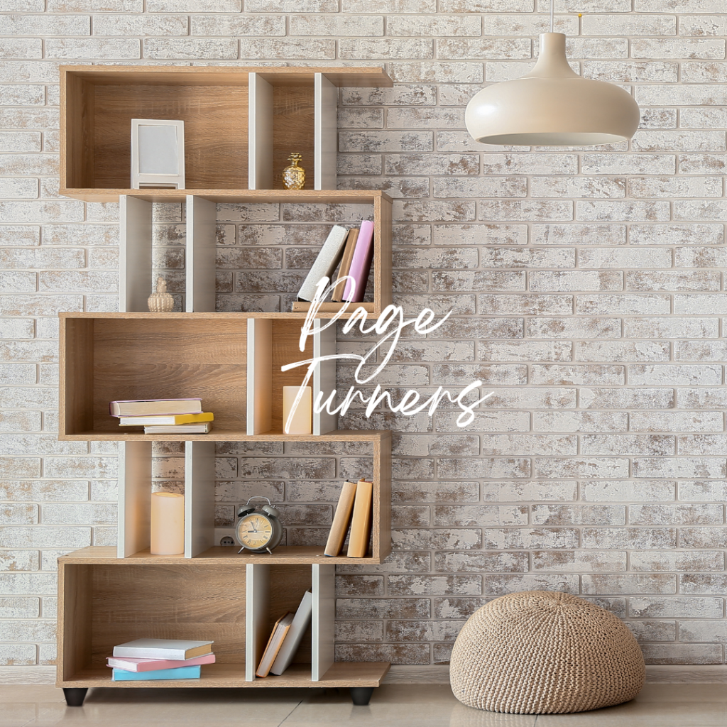 Bookshelf Styling Tips - Stacked and Layered Books